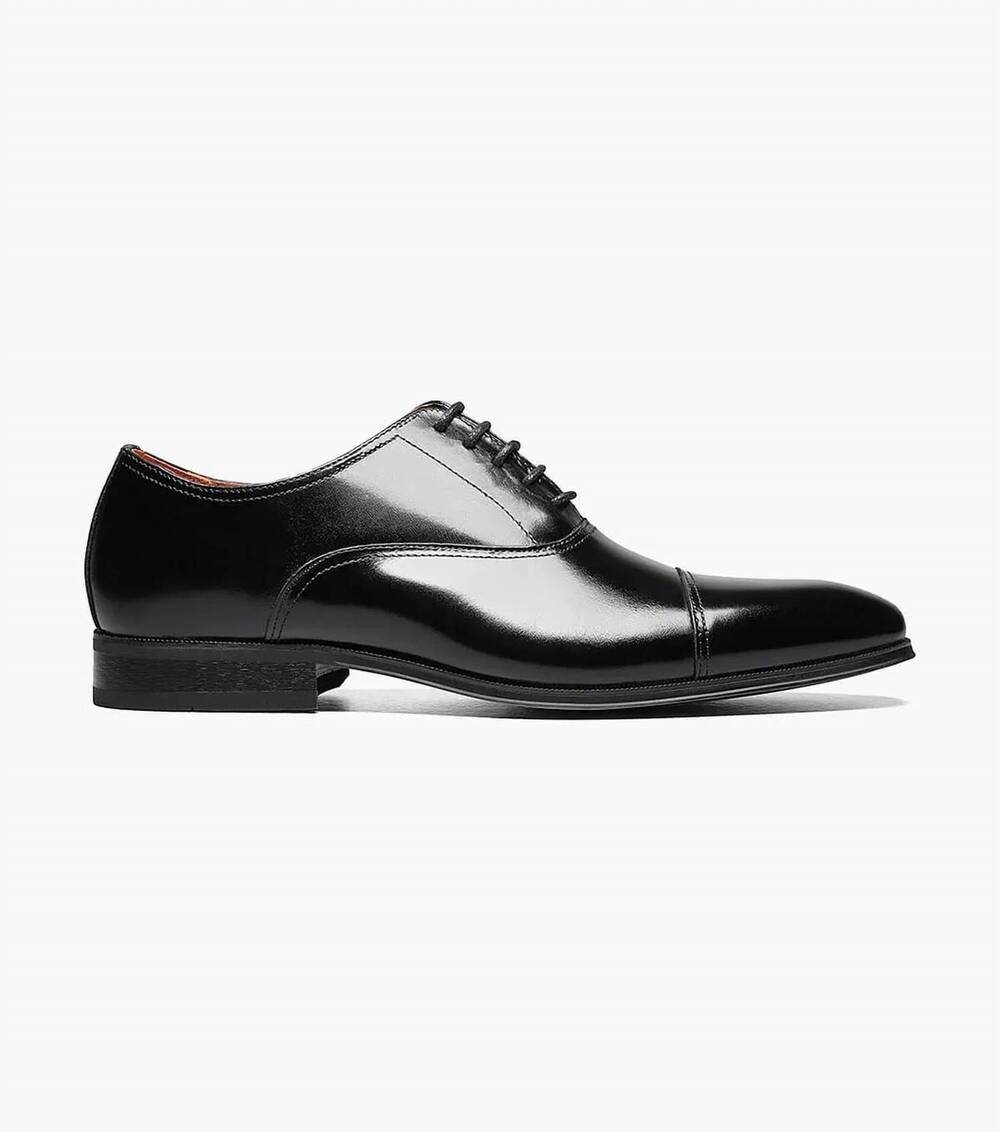 NEW FLORSHEIM men's corbetta cap oxford shoes in black